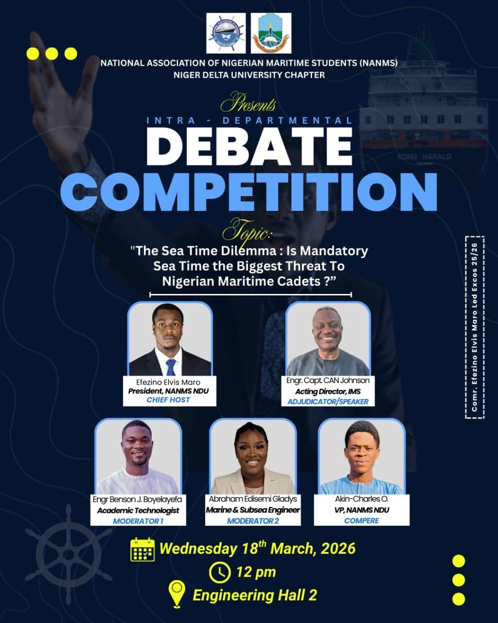 The Sea Time Debate That Had Engineering Hall 2 Buzzing